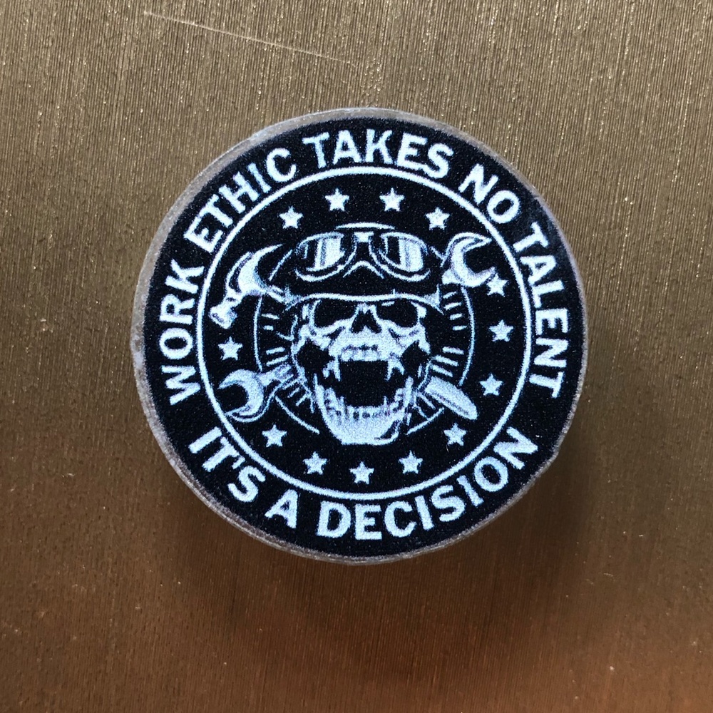 Black and White Skull acrylic pin